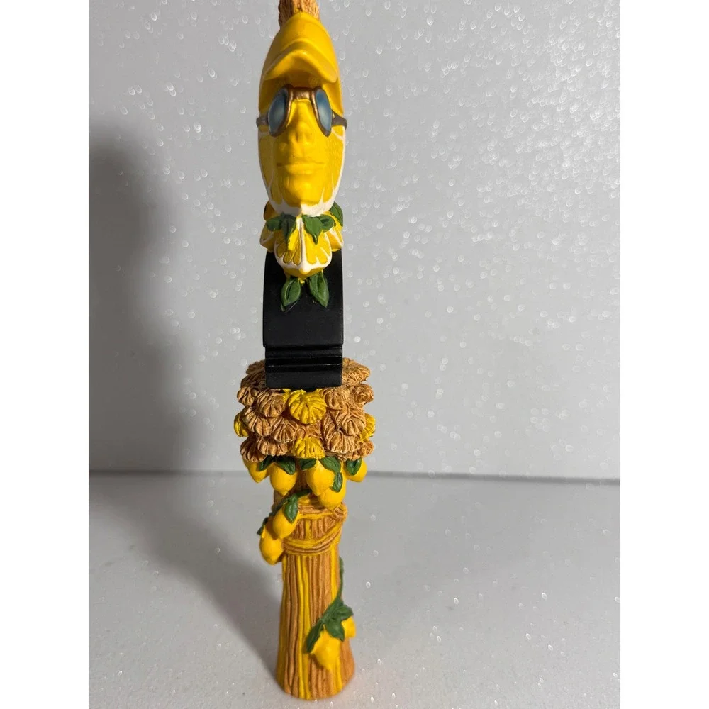 Shock Top Lemon Shandy Beer Tap Handle Figural Mohawk Lemon Sunglasses 11.5 Inch